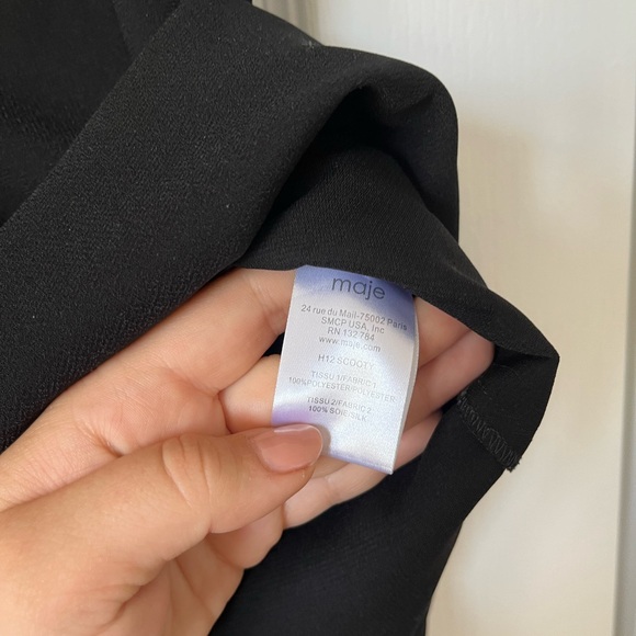 Beautiful Maje Dress size Small / 1 blue, White and black - Picture 6 of 7